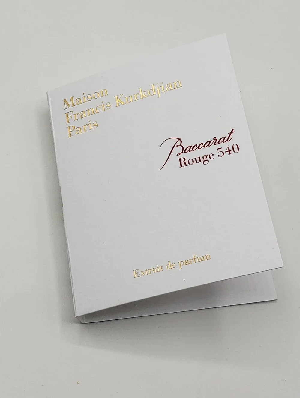 Maison Francis Kurkdjian maison tested